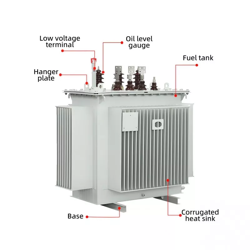 11KV Input 0.4KV Output Telung phase Oil nyemplungaken Transformer
